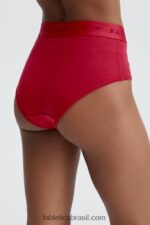 Fabletics vermelho escuro 420HR2874 Calcinha cintura alta 24-7 mulheres - Image 4