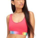 Fabletics vermelho magenta 420HR1583 bralette lounge 24 horas por dia, 7 dias por semana mulheres
