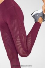 Fabletics vinho do Porto 420HR1247 legging cintura alta em malha esculpida mulheres - Image 2