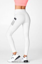 Fabletics vinho quente/musgo escuro multi 420HR759 legging cintura alta powerhold on-the-go 43 mulheres - Image 3