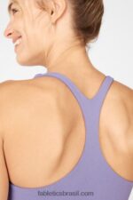 Fabletics violeta 420HR1937 sutiã midi de malha Simone sculpt mulheres - Image 2