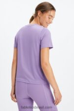 Fabletics violeta 420HR2010 tee flexível seco mulheres - Image 2