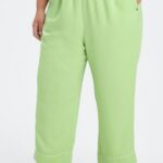 Fabletics wasabi/garça 420HR54 calça cropped ecosatin mulheres