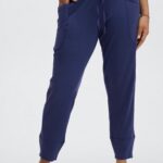 Fabletics zebra marmorizada/iluminador chita ondulada 420HR155 calça de cordão de malha elegante mulheres